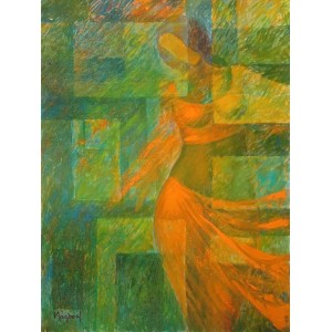 Maqbool Ahmed, 18 x 24 inch, Oil on Canvas, Figurative Painting, AC-MA-018